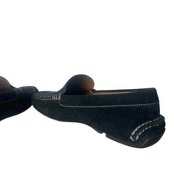 Fratelli Rossetti Men’s Green Suede Loafer SIZE 8.5 with White Stitching - Picture 6 of 8